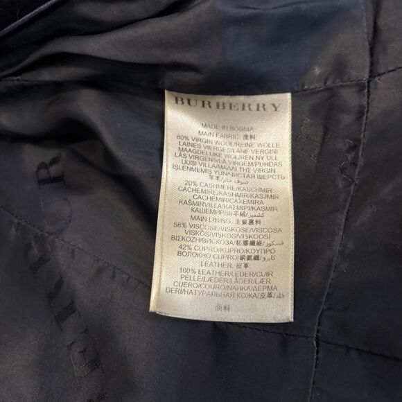 Burberry Brit Cashmere wool coat (missing Buttons) See All Photos -Made Bosnia - Picture 15 of 16